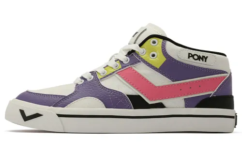 Pony Atop Slip Resistant Low top Skateboard Shoes Women's Purple