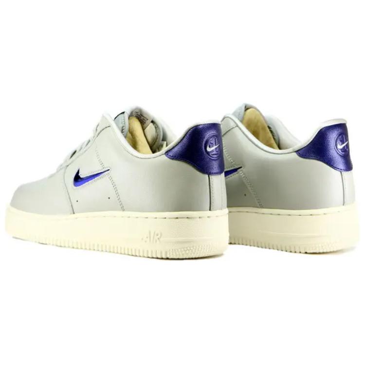 Мужские кроссовки Nike Air Force 1 ‘07 LV8 LTHR (синий) — Серый — фото 4