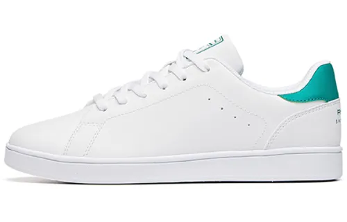 Anta Life Collection Textile, Synthetic Leather Slip Resistant Low top Skateboard Shoes Women's White Green
