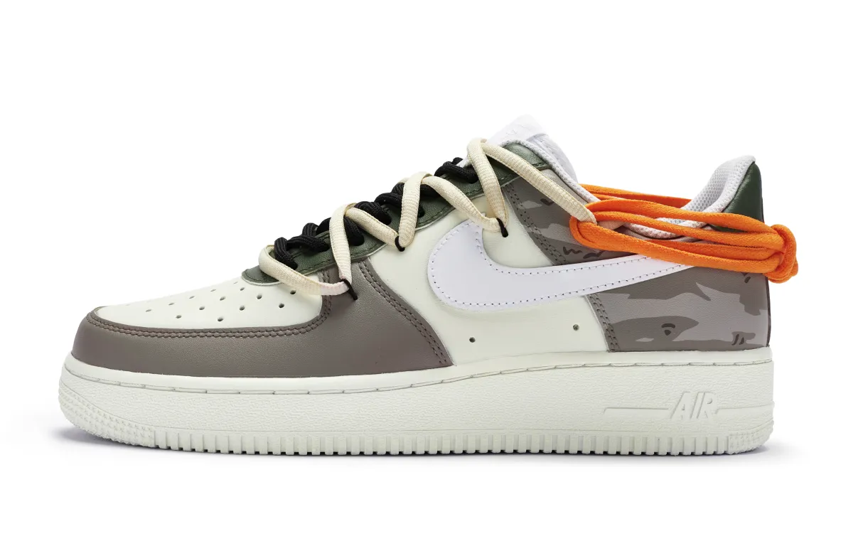 Nike Air Force 1 Slip Resistant Abrasion Resistant Slip Resistant Abrasion Resistant Low top Skateboard Shoes GS