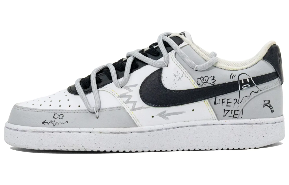 Nike Court Lite Skateboard Shoes Unisex Low Top White/Black/Gray