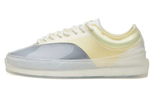 EQLZ EQUALIZER Fault Abrasion Resistant Low top Skateboard Shoes Unisex White