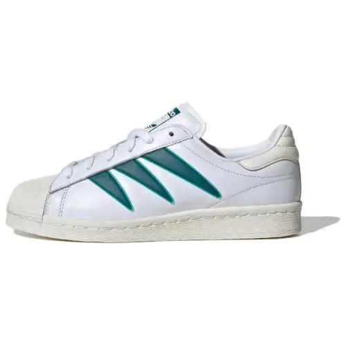 Adidas Originals SUPERSTAR Low top Skateboard Shoes Women's White Green