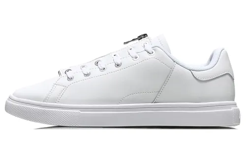 Li Ning Smoke Ink Lightweight Low top Skateboard Shoes Unisex White
