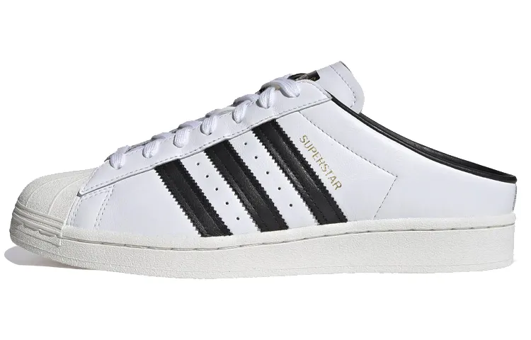Superstar Adidas Originals Mule 'White Black Gold'