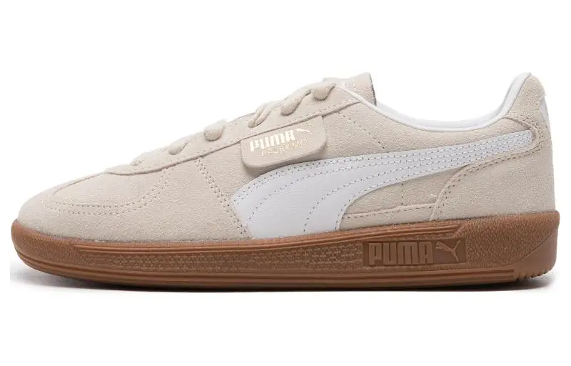 PUMA Palermo Abrasion Resistant Low top German Army Trainers Unisex Beige