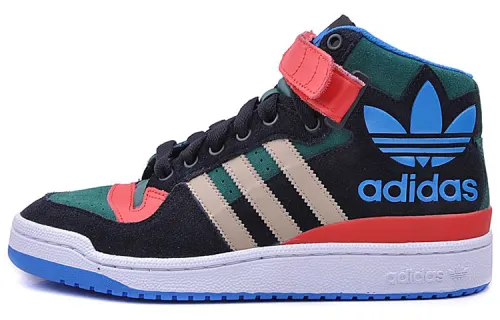 Adidas Originals FORUM Mid Rs Xl Abrasion Resistant High top Skateboard Shoes Unisex Green Black Red