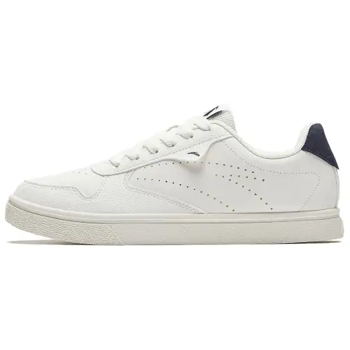 Anta Classic Non slip Lightweight Low top Skateboard Shoes Men's White Blue
