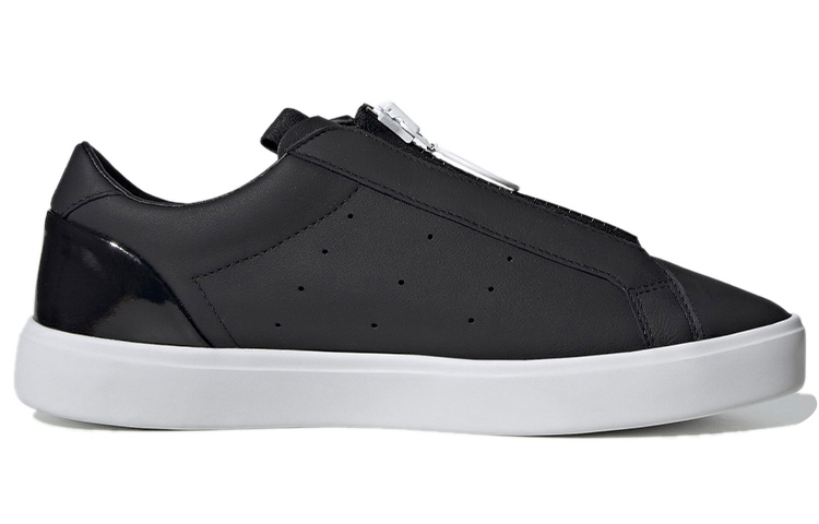 Женские кеды adidas originals Sleek Zip (черные) — фото 2