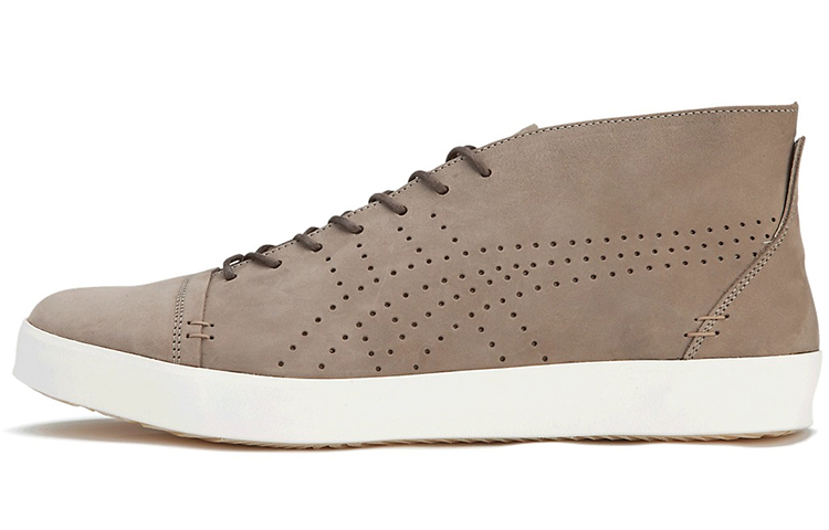 Onitsuka Tiger Colesne Abrasion Resistant Mid top Skateboard Shoes Unisex Brown
