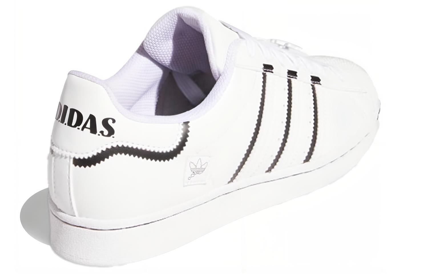 кроссовки adidas originals SUPERSTAR (бело-черные) — Белый / чёрный — фото 4