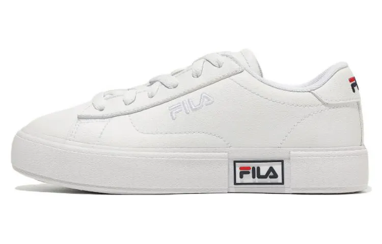 FILA Hyper Coat Low top Skateboard Shoes Women's White Korean Style