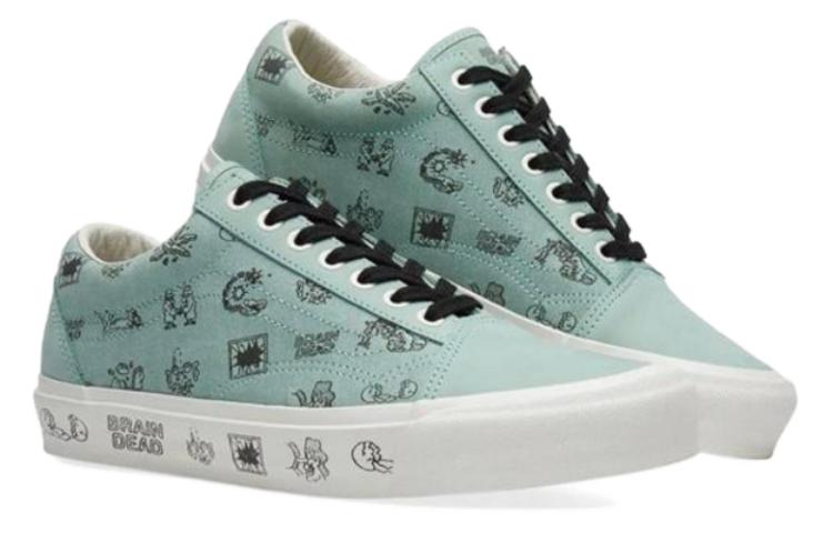 Кеды Brain Dead x Vans Old Skool (зеленые) — фото 4