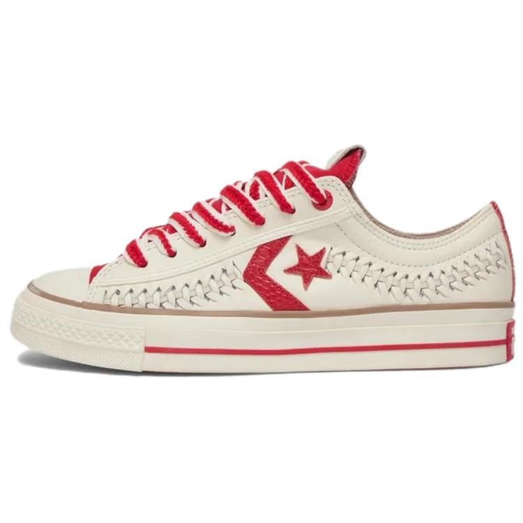 Кеды Converse Star Player 76 (бежево-красные)