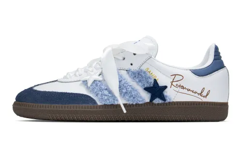 Adidas Originals Samba Low top Skateboard Shoes Unisex White Blue