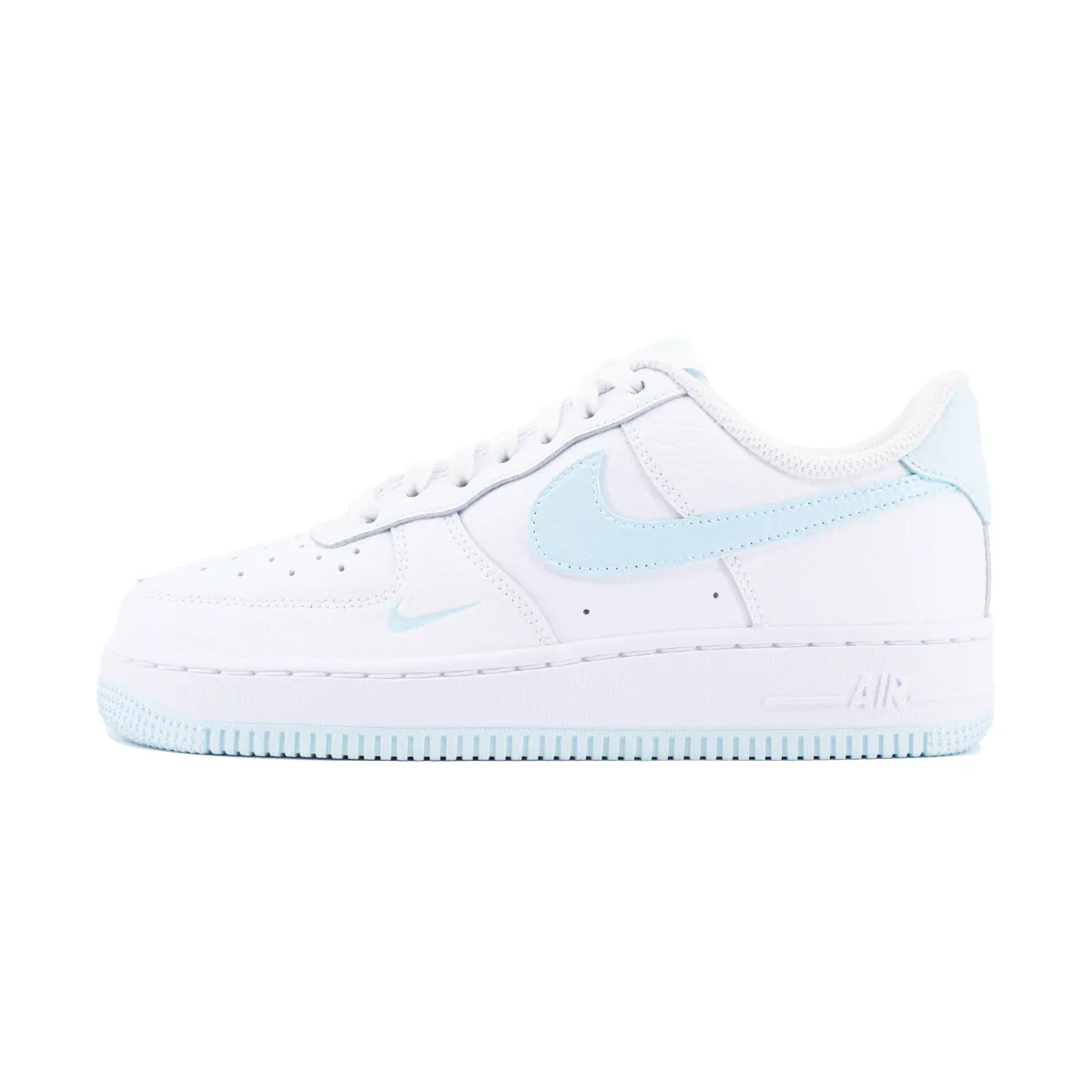 Nike Air Force 1 Refreshing Slip Resistant Abrasion Resistant Low top Skateboard Shoes Women's White Blue