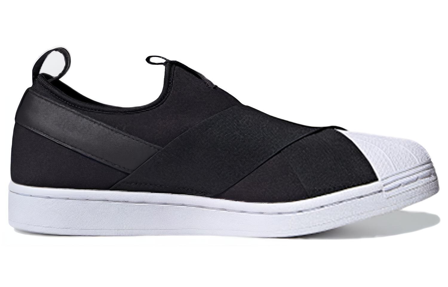 Кеды adidas Originals Superstar SlipOn (черно-белые) — Чёрныйбелый — фото 2