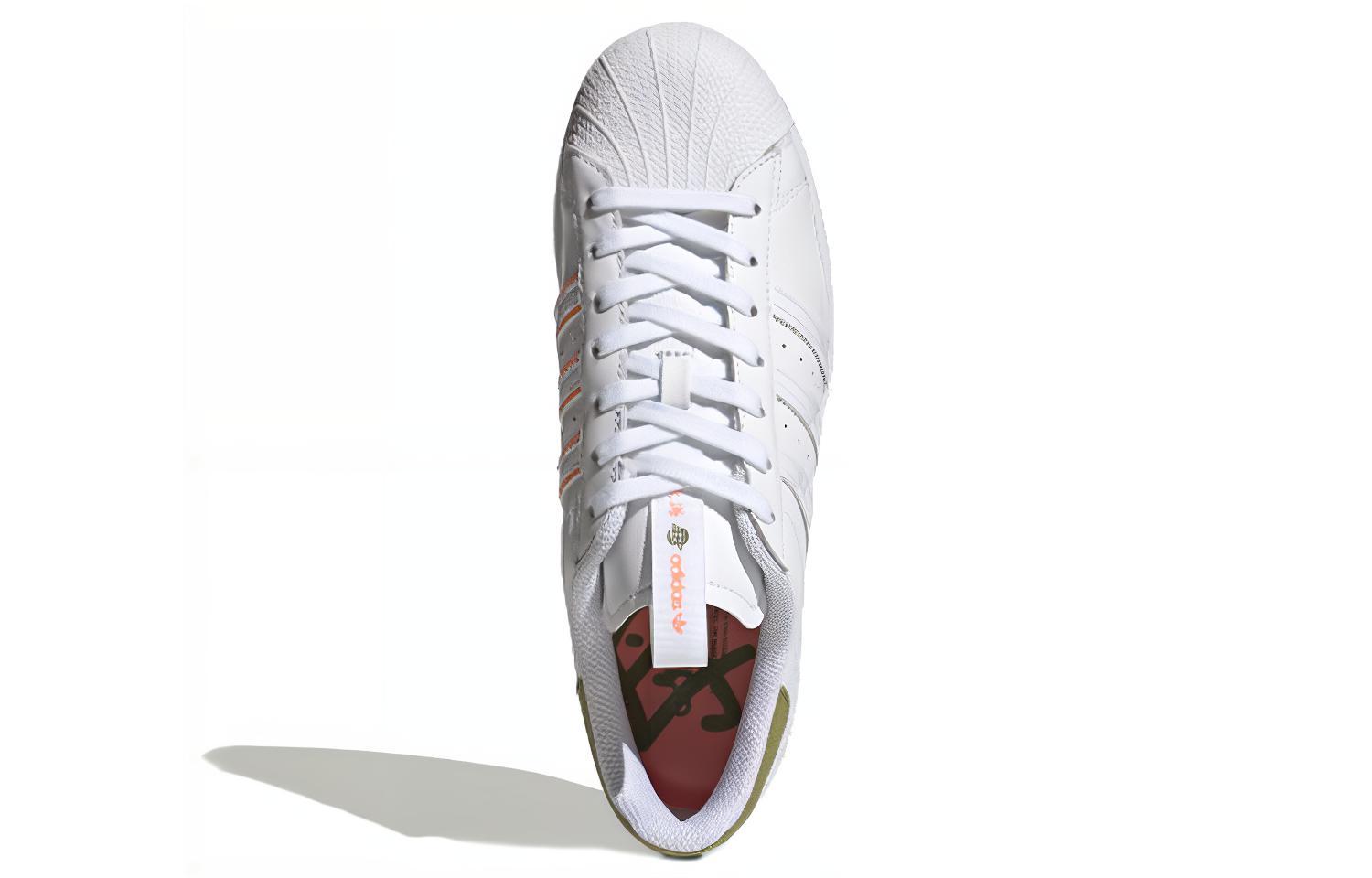 Кеды adidas originals Superstar (бело-зеленые) — фото 5