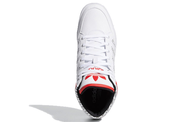 Кеды adidas originals Hardcourt Hi (бело-красные) — фото 4