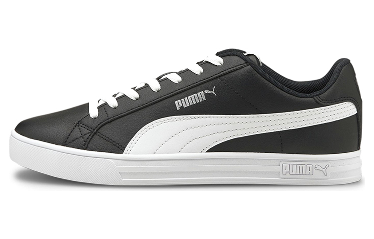 PUMA Smash Vulc V3 Vulc V3 Low top Skateboard Shoes Unisex Black White