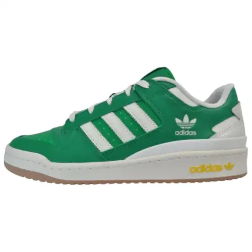 Adidas Originals FORUM Abrasion Resistant Abrasion Resistant Low top Skateboard Shoes Men's Green White