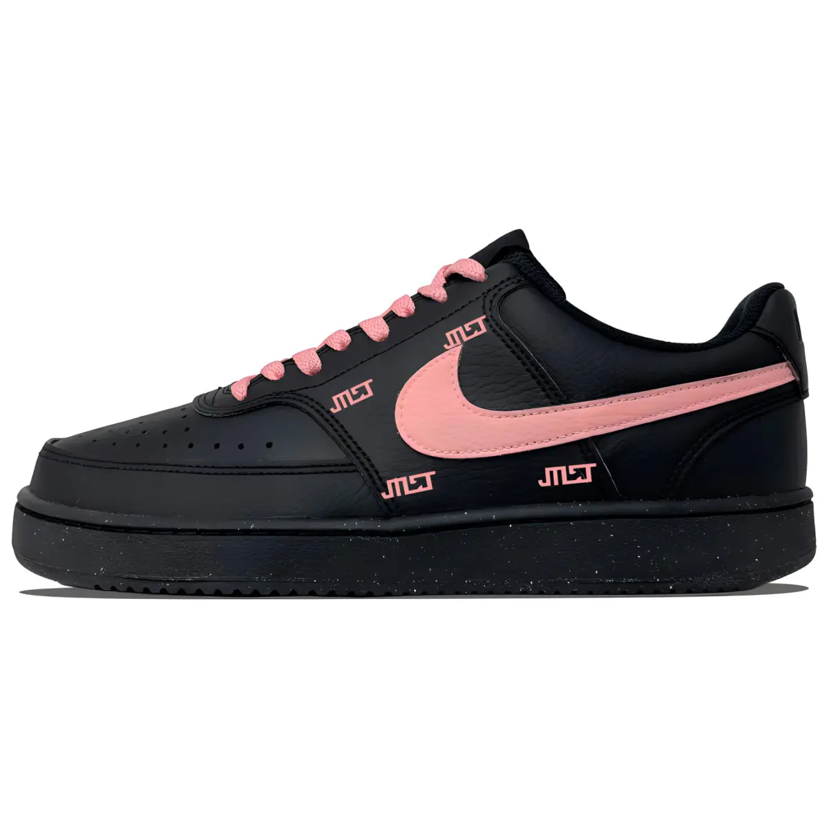 Nike Court Vision Low Slip Resistant Abrasion Resistant Low top Skateboard Shoes Unisex Cherry Blossom Pink