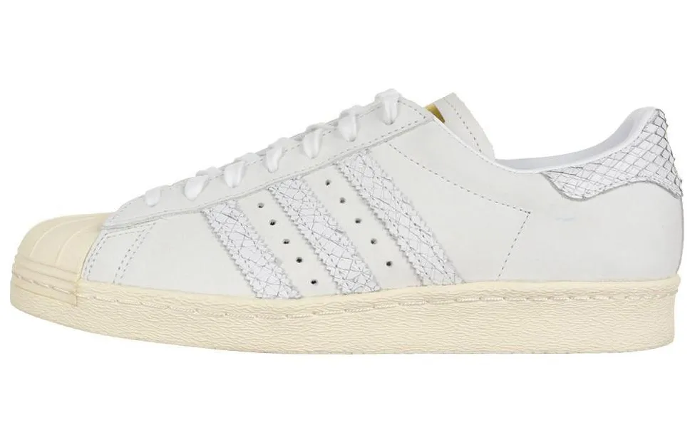 Adidas Originals Superstar 80s Low top Skateboard Shoes Unisex Ecru