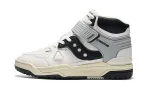 Saucony Cross 90 Mid Slip Resistant Abrasion Resistant High top Skateboard Shoes Unisex White Black
