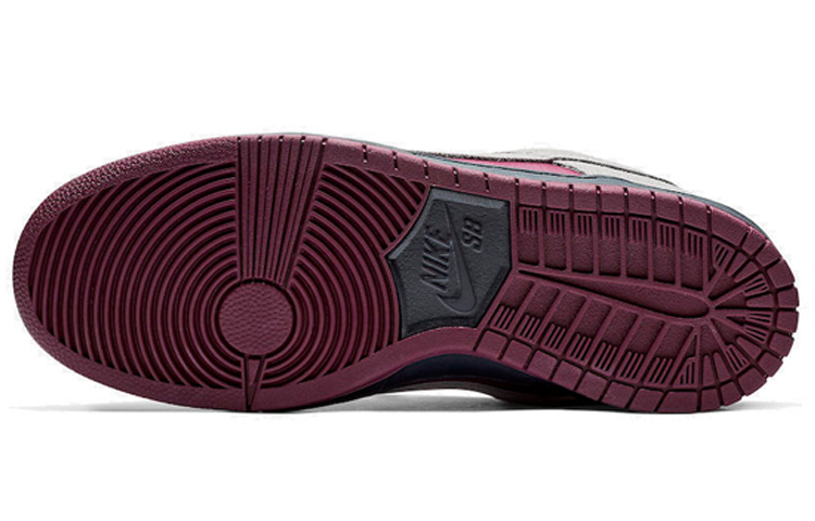 Кроссовки Nike Dunk SB Pro "True Berry" — 波尔多红/灰/黑 — фото 6