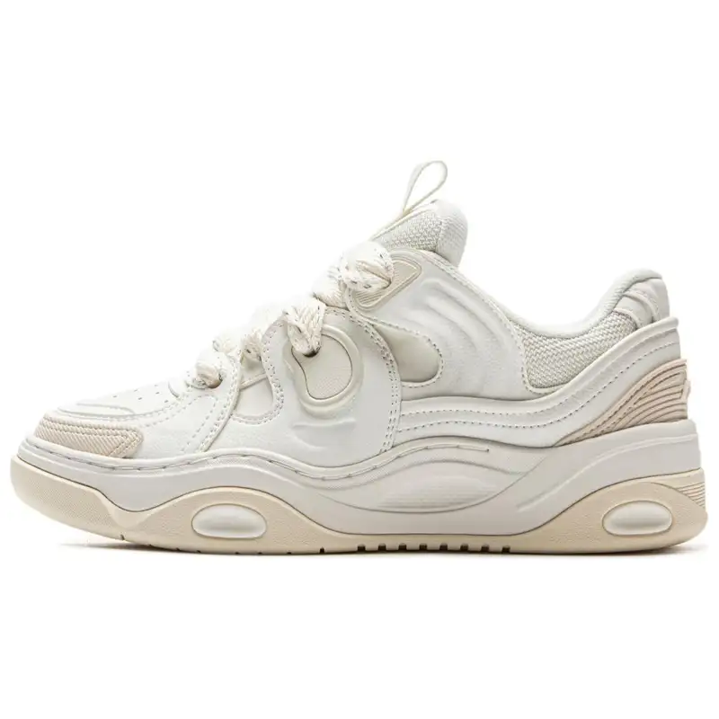 Li Ning Campaign 3 Slip Resistant Cushioning Abrasion Resistant Height Increasing Low top Skateboard Shoes Women's
