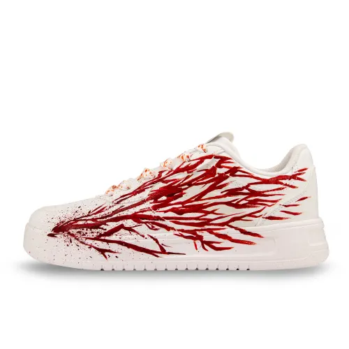 Anta Slip Resistant Cushioning Lightweight Slip Resistant Cushioning Lightweight Low top Skateboard Shoes Unisex Red