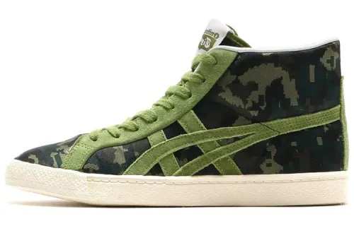Onitsuka Tiger Fabre RB Skateboard Shoes Unisex High Top Green Camouflage