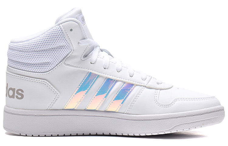 Женские кроссовки adidas neo Hoops 2.0 Mid (белые) — фото 2