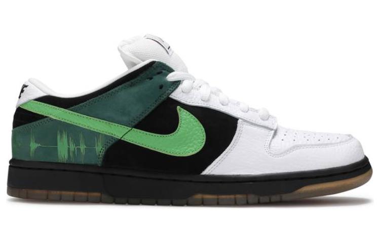 Кеды Nike Dunk SB C&K (бело-черно-зеленые) — фото 2