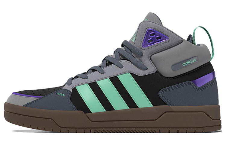 Adidas Neo 100DB Mid Shoes 'Grey Black Purple Gum'