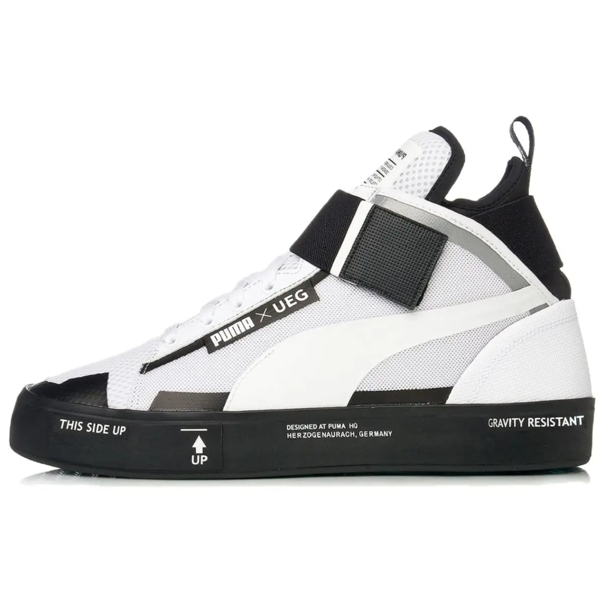 PUMA x UEG Court Play Comfortable Low top Skateboard Shoes Unisex White Black