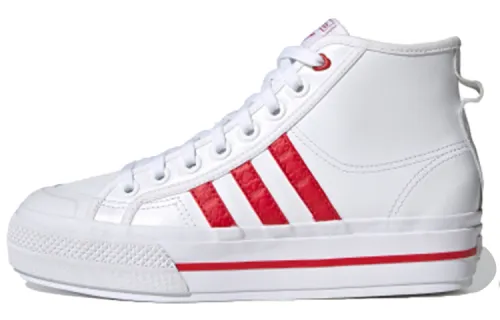 Adidas Nizza Platform Mid 'White Red' Women's