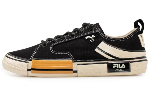 FILA FUSION Fila Block Reform Canvas Shoes Black/White/Yellow