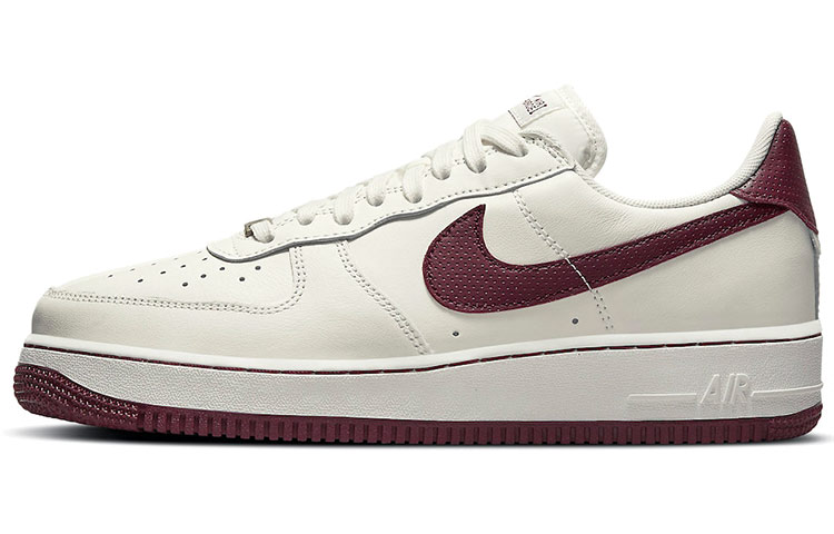 Nike Air Force 1 Craft \"Dark Beetroot\" Synthetic Leather Casual Anti-slip Shoes, Shoes, Same Models for Men and Women, Beige Brown