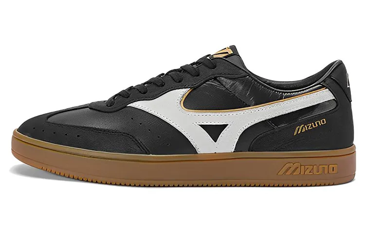 Mizuno Court Lite S Leather Fall Slip Resistant, Abrasion Resistant, Lightweight Low top Skateboard Shoes Unisex Black