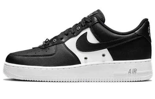 Nike Air Force 1 Low '07 Prm Black White Metallic Silver