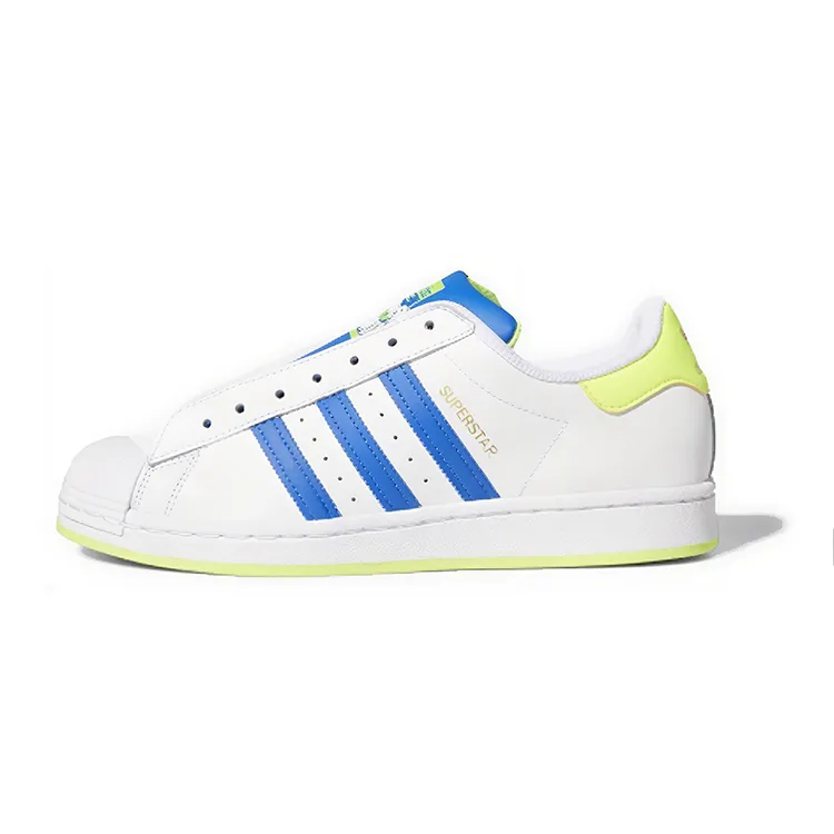Adidas Superstar Laceless 'White Blue Yellow'