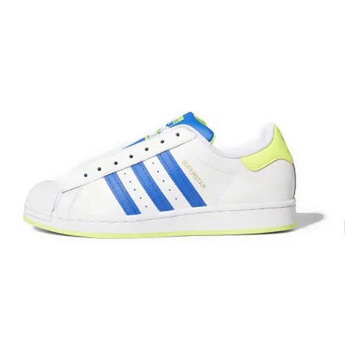 Adidas Superstar Laceless 'White Blue Yellow'