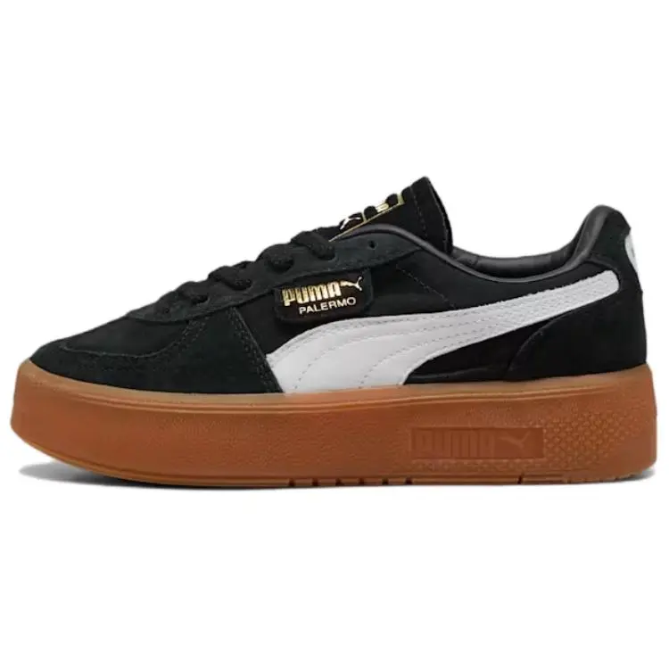 PUMA Palermo Abrasion Resistant Low top German Army Trainers Women's Black