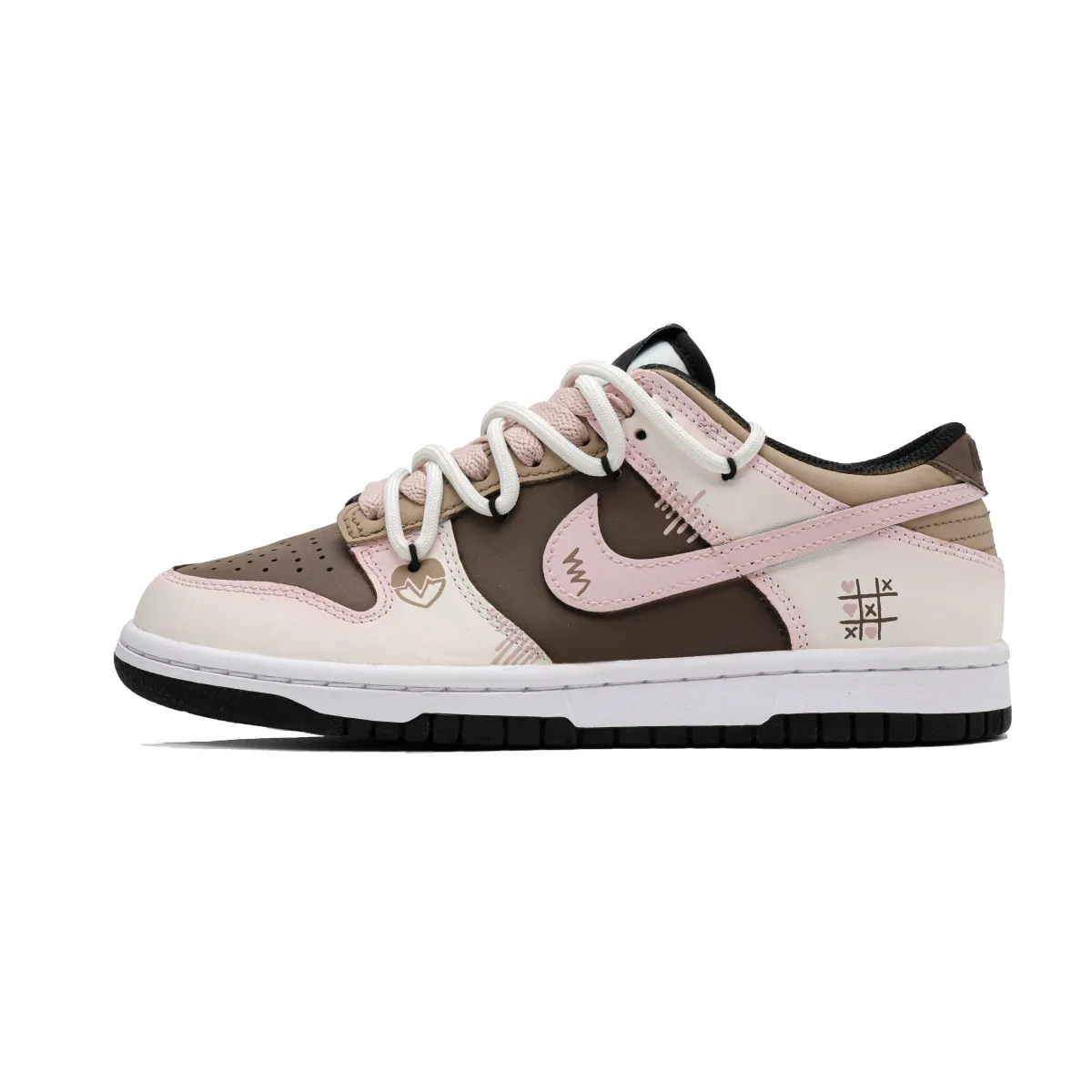 Nike Dunk Caramel Chatter Cow Leather Cushioning Abrasion Resistant Lightweight Breathable Low top Skateboard Shoes