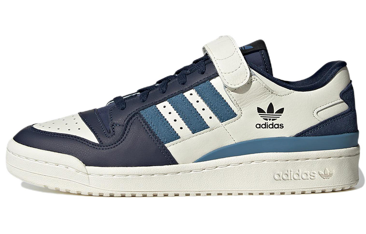 Adidas originals FORUM 84 low leather suede comfortable low top sneakers for men and women same style dark navy blue