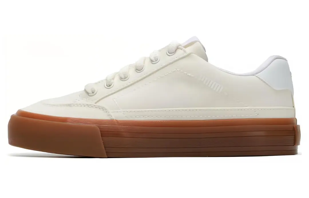 PUMA Capris Leather Skateboarding Sneakers 'White'