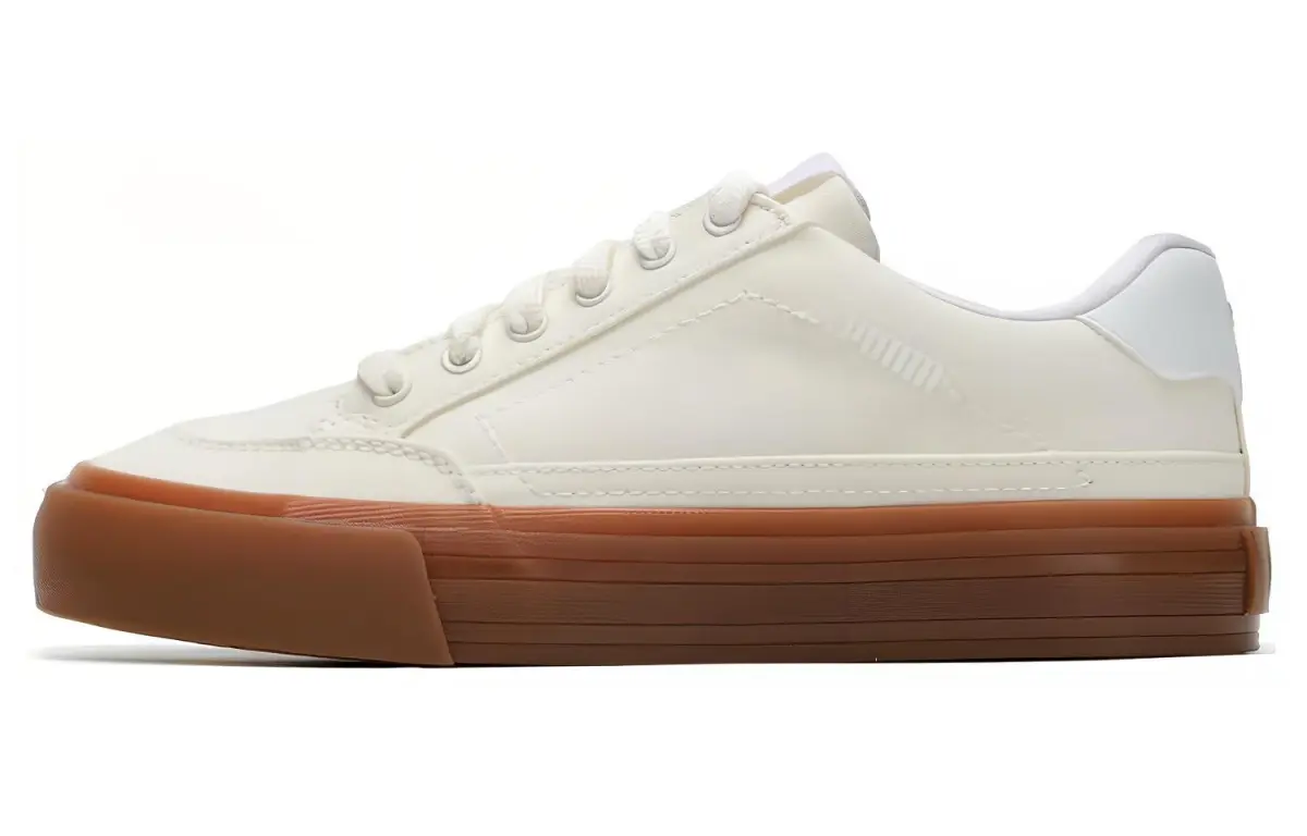 PUMA Capris Leather Skateboarding Sneakers 'White'