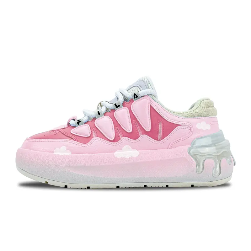 FILA CARROT 1 Slip Resistant Abrasion Resistant Low top Skateboard Shoes Women's Pink