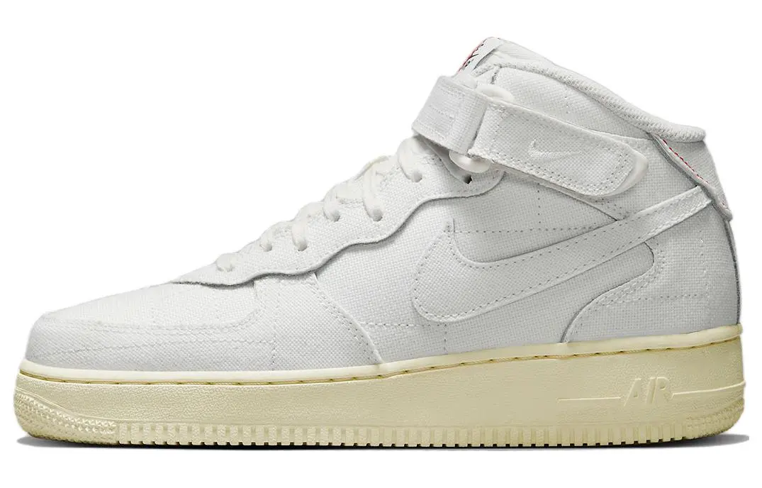 Nike Air Force 1 Mid '07 Summit White Canvas Women's